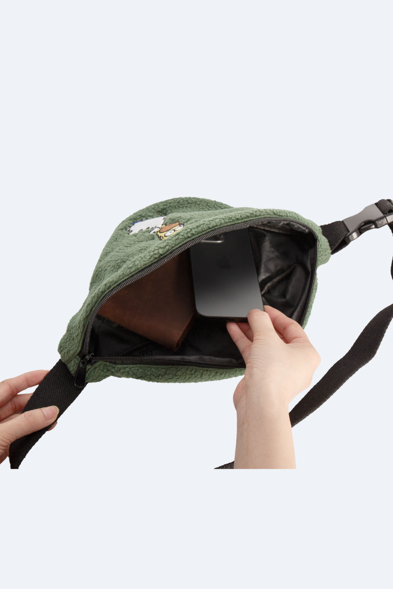 Homer in the Bushes Fanny Pack