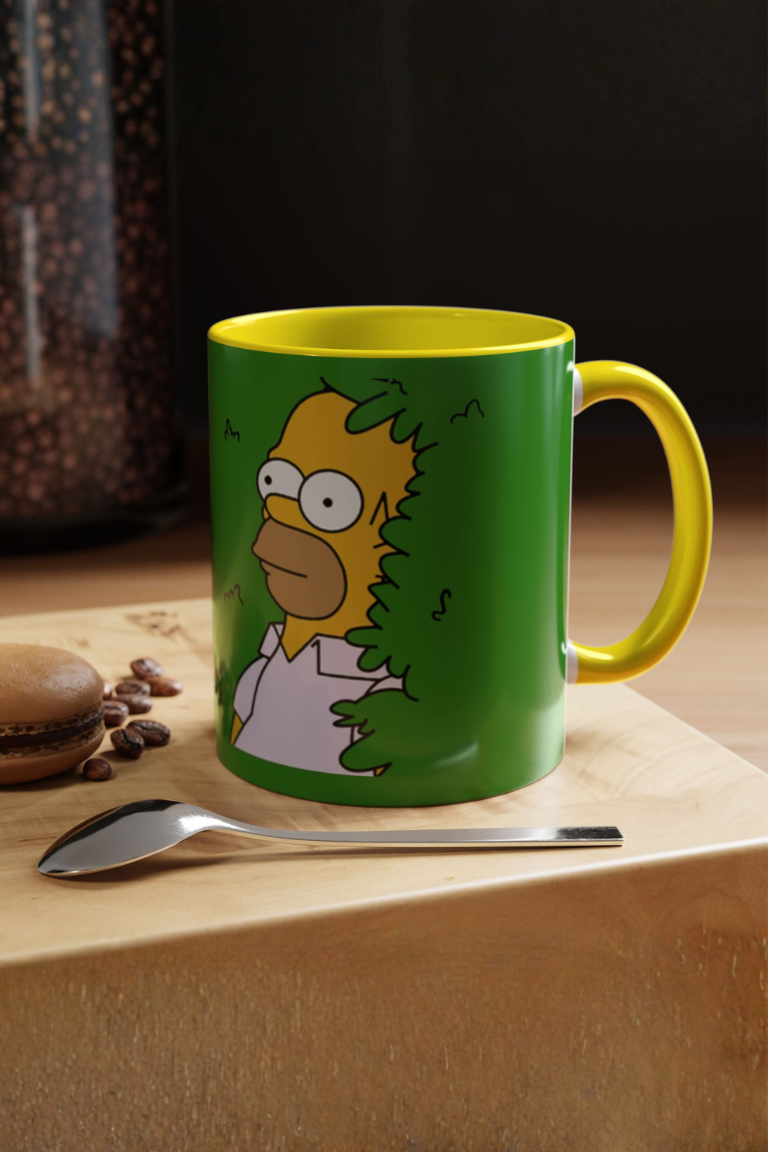 Homer in the Bush Accent Coffee Mug