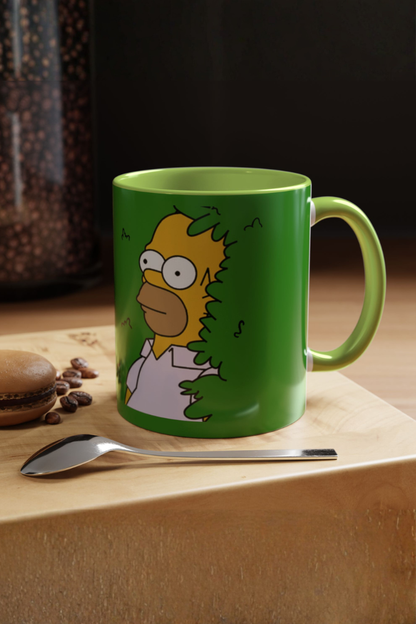 Homer in the Bush Accent Coffee Mug