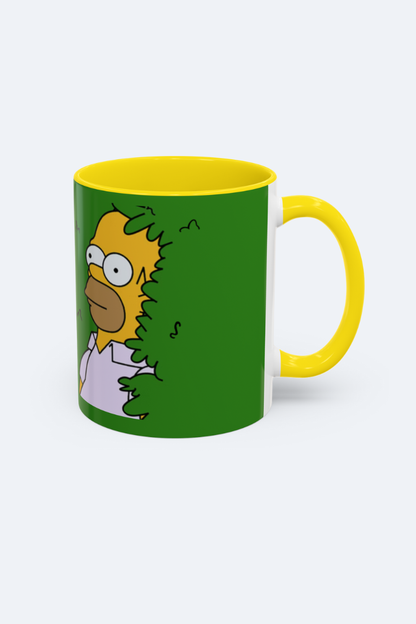 Homer in the Bush Accent Coffee Mug