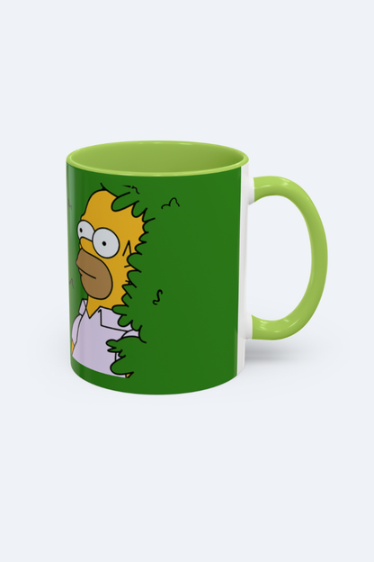 Homer in the Bush Accent Coffee Mug