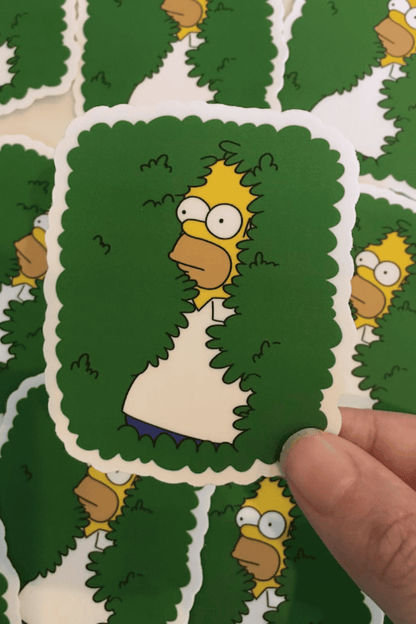 Homer Bushes Meme Waterproof Sticker